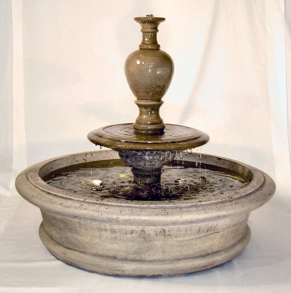 Fairfield Fountain With Urn made of Cast Stone